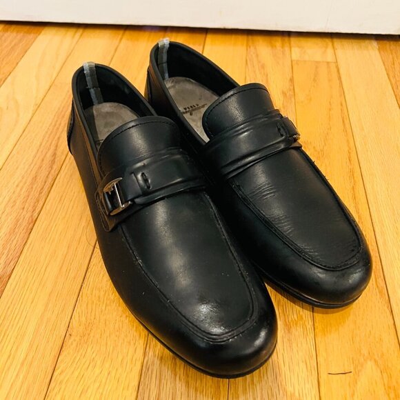 Salvatore Ferragamo Mens Shoes Loafers Black US Size 8.5 - Picture 11 of 16